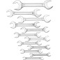 Zestaw kluczy płaskich 6-32 mm, dwustronne, 12 szt. Zestaw kluczy płaskich 6-32 mm, dwustronne, 12 szt.