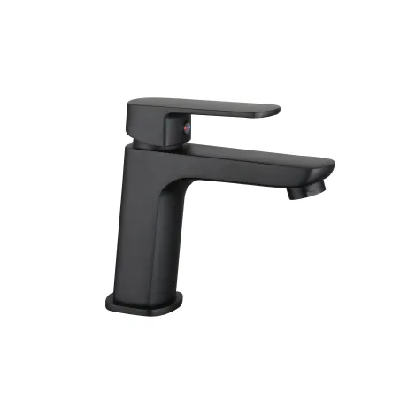 Duro Seria Ombra bateria umywalkowa stojąca czarna bez korka