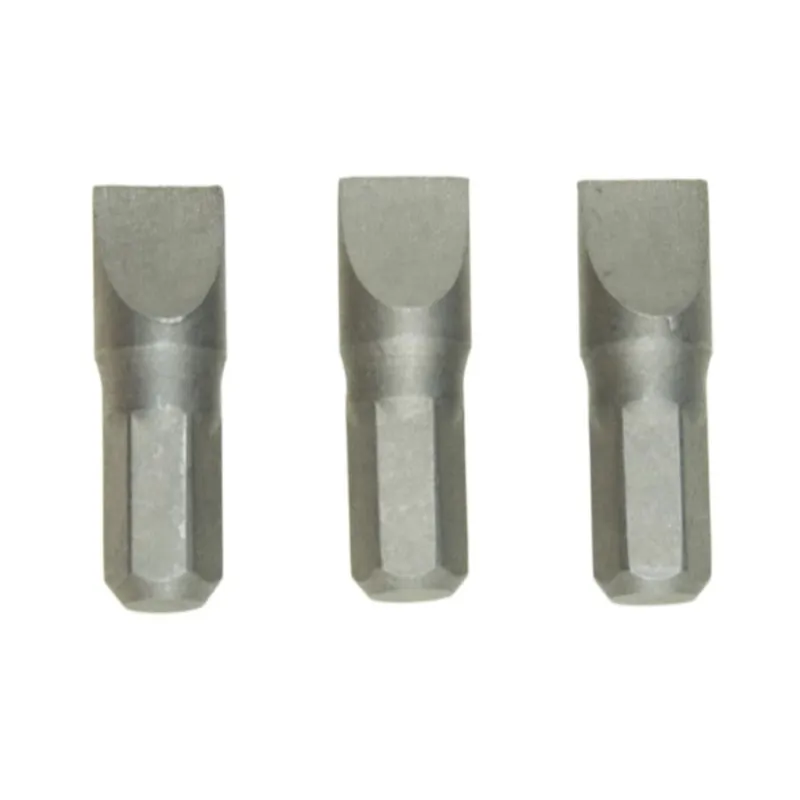 Końcówki wkrętakowe płaskie SL8,0 x 25 mm, 3 szt. Końcówki wkrętakowe płaskie SL8,0 x 25 mm, 3 szt.