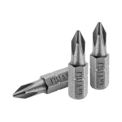 Końcówki wkrętakowe krzyżowe PH1 x 25 mm, 3 szt.
