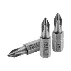 Końcówki wkrętakowe krzyżowe PH1 x 25 mm, 3 szt.