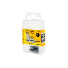 Końcówki wkrętakowe krzyżowe PH1 x 25 mm, 30 szt.