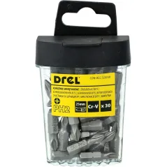 Końcówki wkrętakowe krzyżowe PH2 x 25 mm, 30 szt.