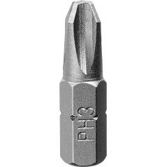 Końcówki wkrętakowe krzyżowe PH3 x 25 mm, 3 szt.