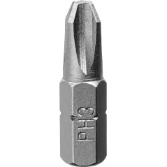 Końcówki wkrętakowe krzyżowe PH3 x 25 mm, 3 szt.
