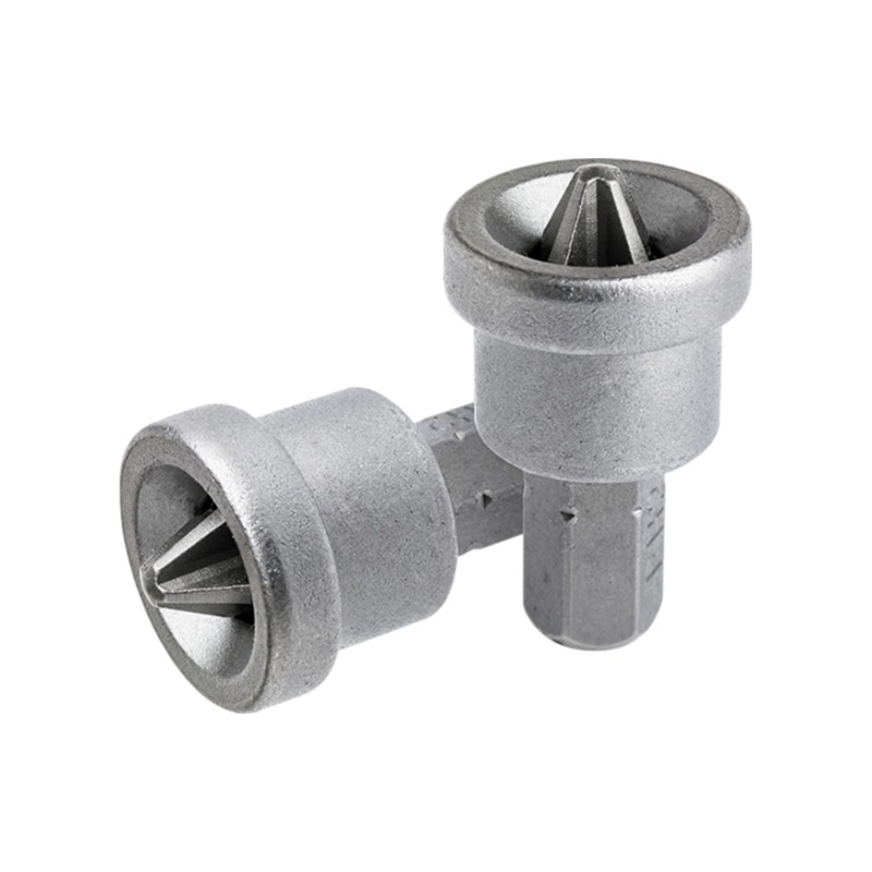 Końcówki wkrętakowe krzyżowe PH2 x 25 mm, z ogranicznikiem, 2 szt.