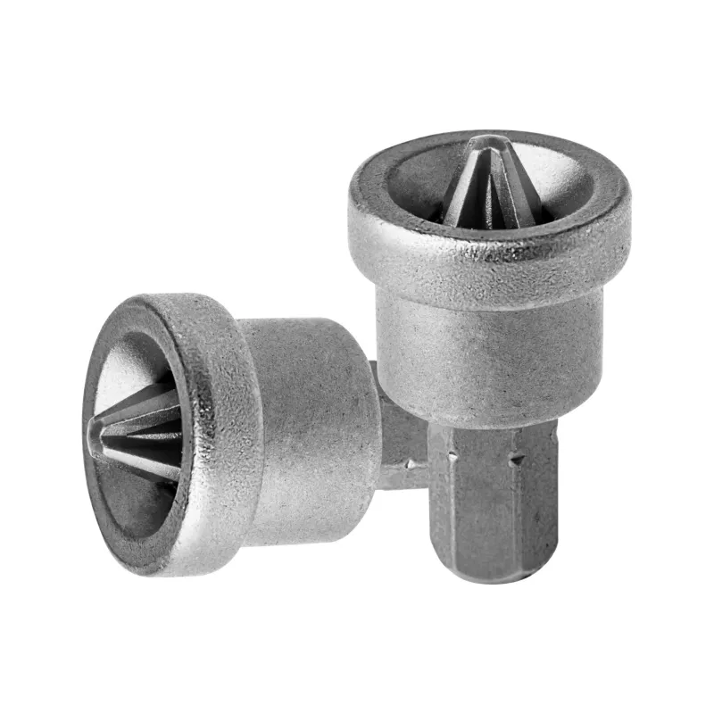 Końcówki wkrętakowe krzyżowe PZ2 x 25 mm, z ogranicznikiem, 2 szt. Końcówki wkrętakowe krzyżowe PZ2 x 25 mm, z ogranicznikiem, 2 szt.