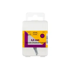 Końcówki wkrętakowe sześciokątne H4 x 25 mm, 3 szt.