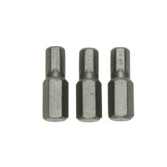 Końcówki wkrętakowe sześciokątne H8 x 25 mm, 3 szt.