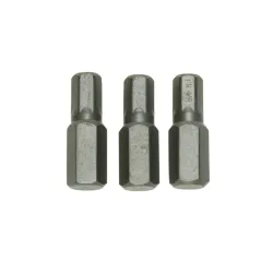 Końcówki wkrętakowe sześciokątne H8 x 25 mm, 3 szt.