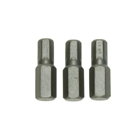 Końcówki wkrętakowe sześciokątne H8 x 25 mm, 3 szt.