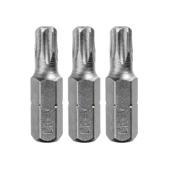 Końcówki wkrętakowe Torx T20 x 25 mm, 3 szt.