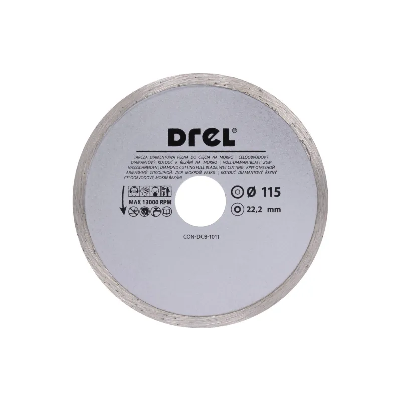 Tarcza diamentowa 115 x 22.2 mm, pełna