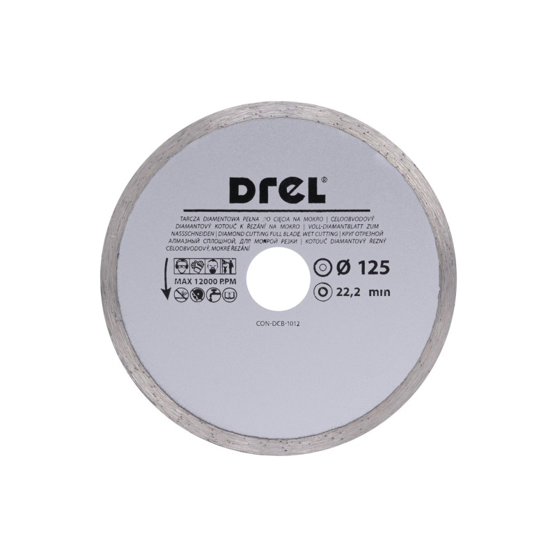 Tarcza diamentowa 125 x 22.2 mm, pełna