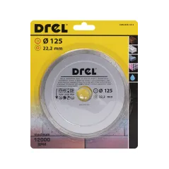 Tarcza diamentowa 125 x 22.2 mm, pełna