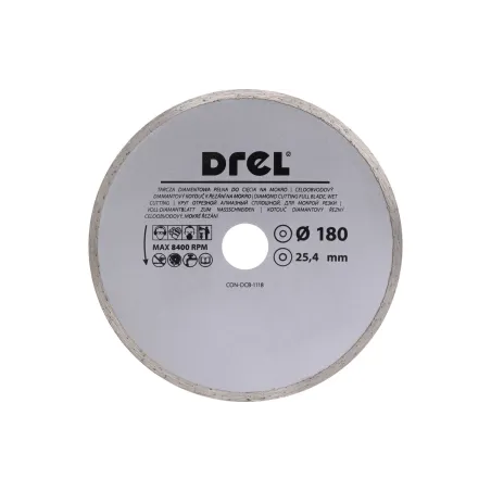 Tarcza diamentowa 180 x 25.4 mm, pełna