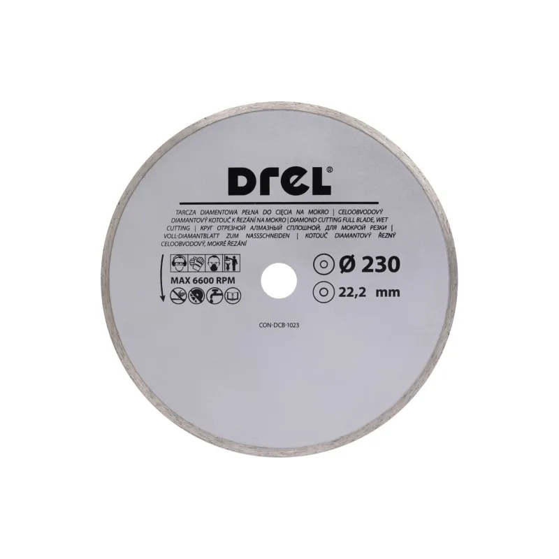 Tarcza diamentowa 230 x 22.2 mm, pełna