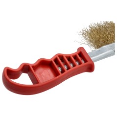 Szczotka druciana wygięta, plastikowy uchwyt