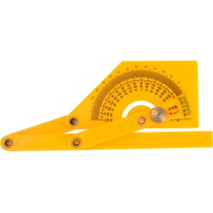 Kątownik z kątomierzem 0°-180°, 90 x 150 mm
