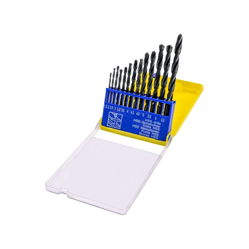 Zestaw wierteł do metalu 1.5-6.5 mm, 13 szt.