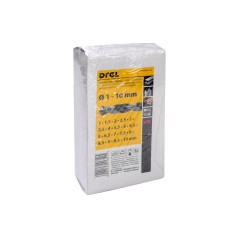 Zestaw wierteł do metalu 1.0-10.0 mm, metalowe pudełko, 19 szt.