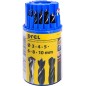 Zestaw wierteł do metalu, drewna, cegły 3.0-10.0 mm, 18 szt. Zestaw wierteł do metalu, drewna, cegły 3.0-10.0 mm, 18 szt.