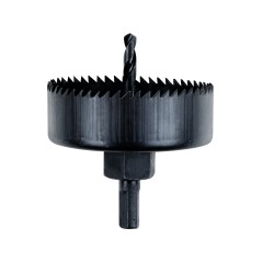 Zestaw otwornic do drewna 51-102 mm, adapter z wiertłem prowadzącym, 9 szt.