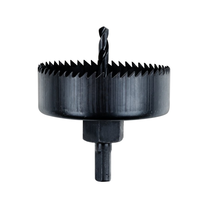 Zestaw otwornic do drewna 51-102 mm, adapter z wiertłem prowadzącym, 9 szt.