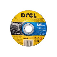 Tarcza korundowa 125 x 2.0 x 22.2 mm, do metalu, wypukła