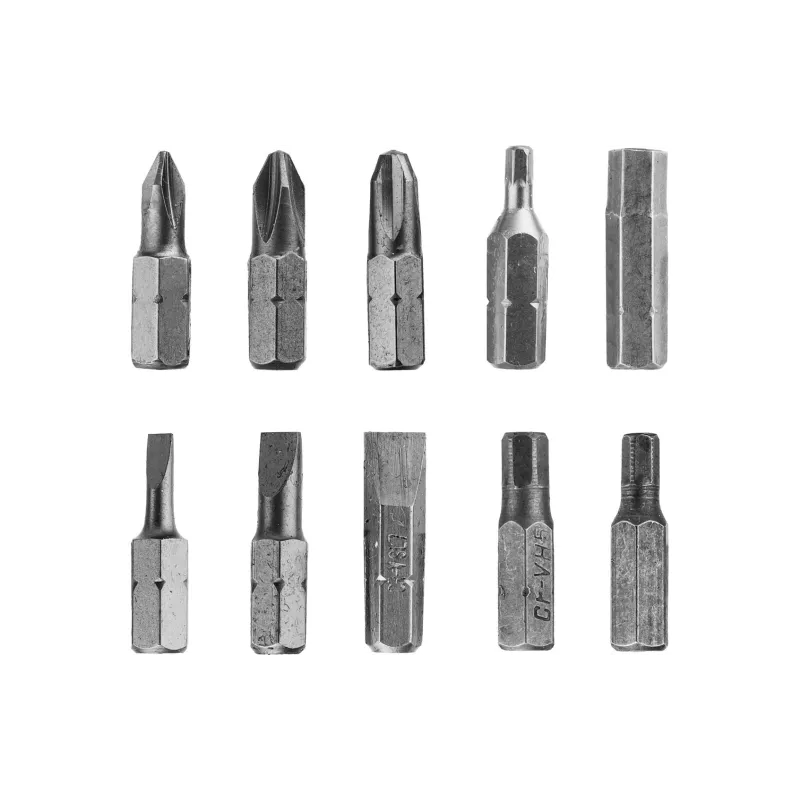Zestaw końcówek wkrętakowych 25 mm, 10 szt.