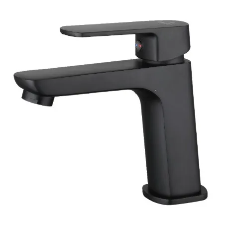 Duro Seria Ombra bateria umywalkowa stojąca czarna bez korka