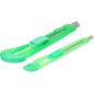 Zestaw noży z ostrzem łamanym 18 mm, 9 mm, plastikowy korpus, 2 szt. Zestaw noży z ostrzem łamanym 18 mm, 9 mm, plastikowy korpus, 2 szt.