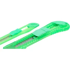 Zestaw noży z ostrzem łamanym 18 mm, 9 mm, plastikowy korpus, 2 szt.