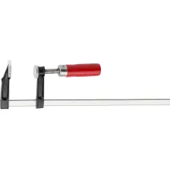 Ścisk stolarski 50 x 300 mm, typ F, drewniany uchwyt, FSC 100%, certyfikat NC-COC-062817