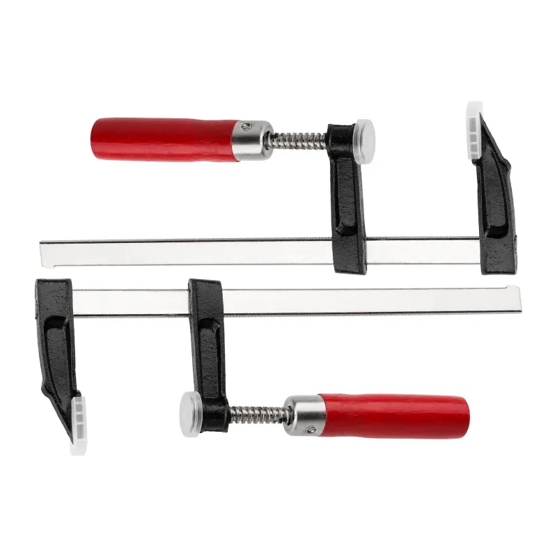 Ściski stolarskie 50 x 150 mm, typ F, drewniany uchwyt, 2 szt.