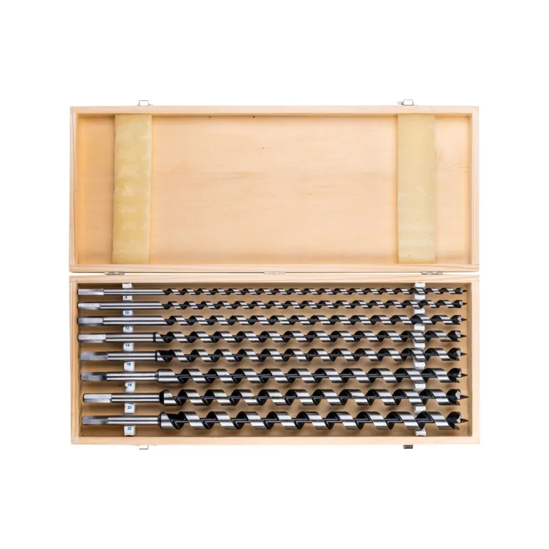 Zestaw wierteł krętych do drewna 8.0-22.0 x 460 mm, Świder, 8 szt. Zestaw wierteł krętych do drewna 8.0-22.0 x 460 mm, Świder, 8 szt.