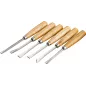 Zestaw dłut rzeźbiarskich do drewna, 6 szt, FSC 100%, certyfikat NC-COC-062817