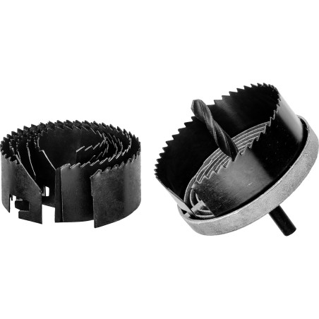Zestaw otwornic do drewna 26-63 mm, wysokość 25 mm, 7 szt.
