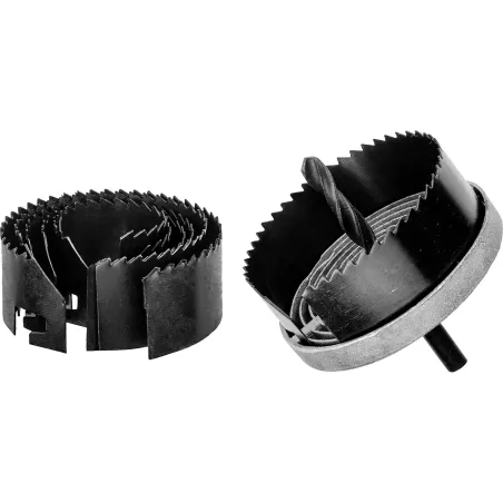 Zestaw otwornic do drewna 26-63 mm, wysokość 25 mm, 7 szt.