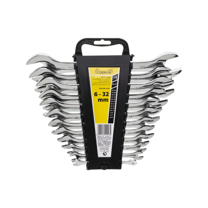 Zestaw kluczy płaskich 6-32 mm, 12 szt. Zestaw kluczy płaskich 6-32 mm, 12 szt.