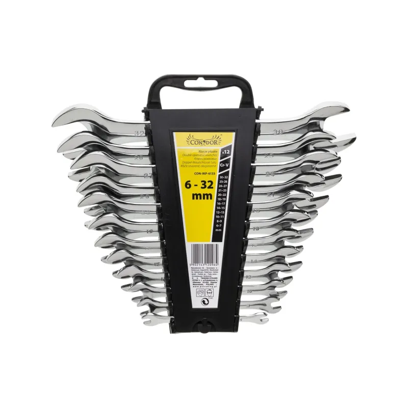Zestaw kluczy płaskich 6-32 mm, 12 szt. Zestaw kluczy płaskich 6-32 mm, 12 szt.
