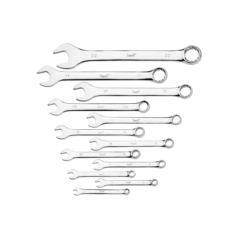 Zestaw kluczy płasko-oczkowych 6-22 mm, 12 szt.