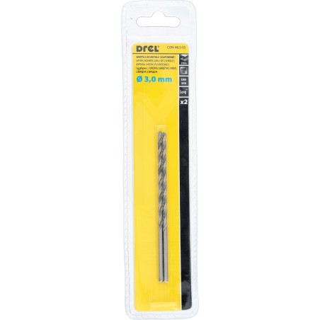 Wiertła do metalu 3.0 x 66.0 x 100.0 mm, przedłużane, szlifowane, 2 szt.