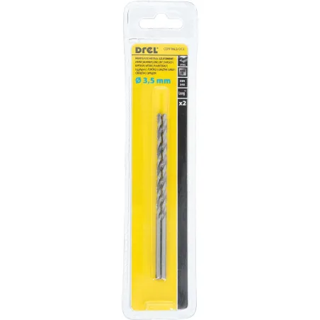 Wiertła do metalu 3.5 x 73.0 x 112.0 mm, przedłużane, szlifowane, 2 szt.
