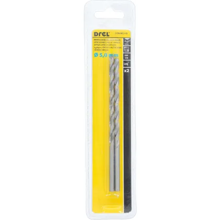 Wiertła do metalu 5.0 x 87.0 x 132.0 mm, przedłużane, szlifowane, 2 szt.