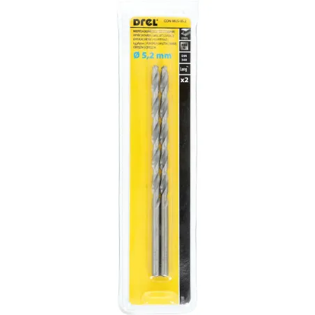 Wiertła do metalu 5.2 x 87.0 x 132.0 mm, przedłużane, szlifowane, 2 szt.