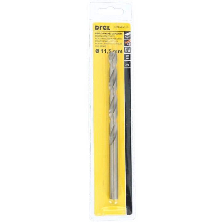 Wiertło do metalu 11.5 x 128.0 x 195.0 mm, przedłużane, szlifowane