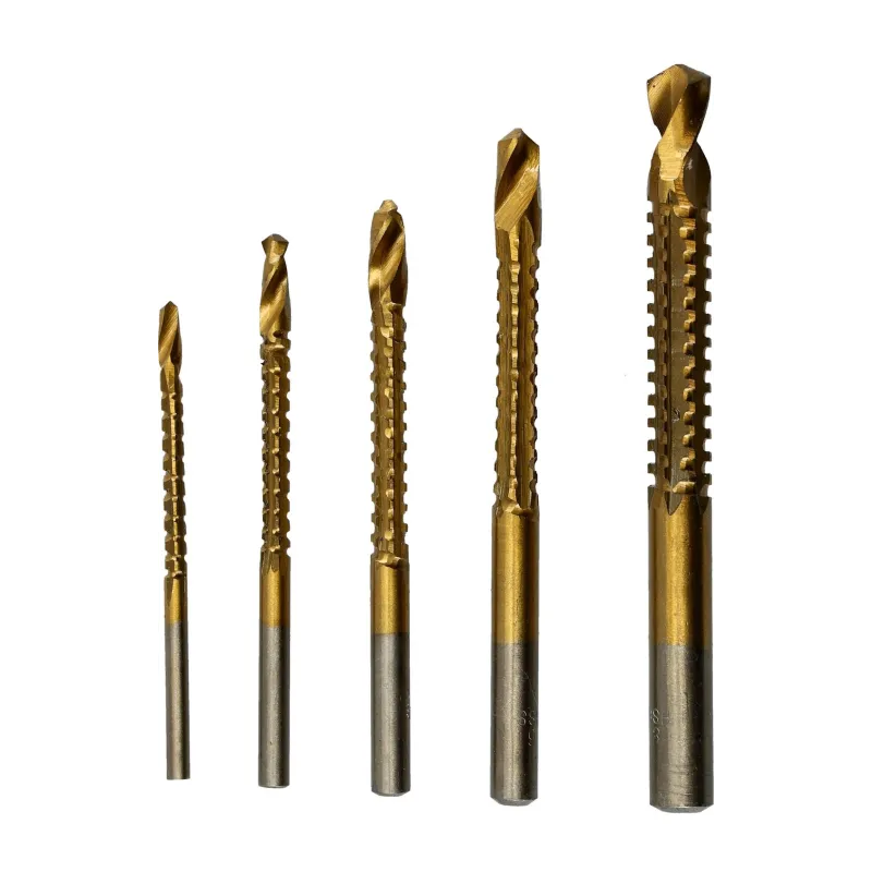 Zestaw frezowierteł 3.0-8.0 mm, tytanowane, 5szt.