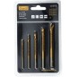 Zestaw frezowierteł 3.0-8.0 mm, tytanowane, 5szt. Zestaw frezowierteł 3.0-8.0 mm, tytanowane, 5szt.