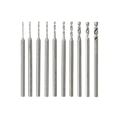 Zestaw wierteł do miniszlifierki 0.6-2.3 mm, 10 szt.